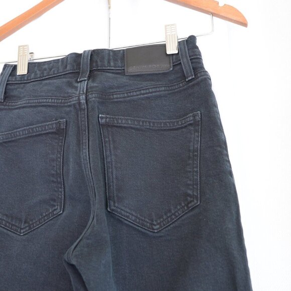 Aritzia Denim Forum The Arlo Hi-rise Straight Black Jeans Sz 24 - Picture 7 of 9